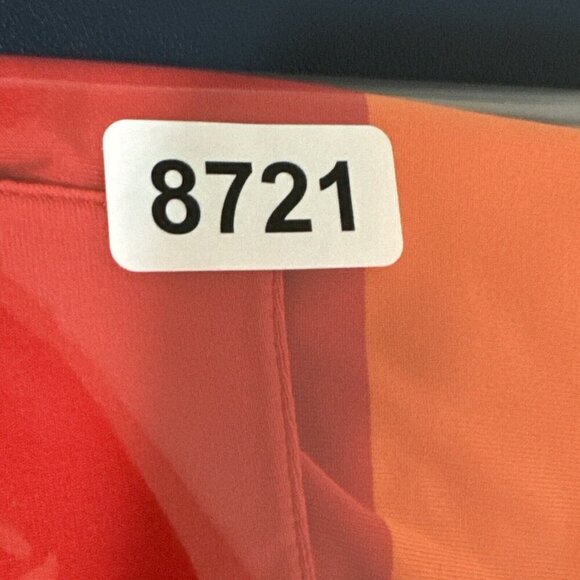 Nike Golf Tour Performance Women's L Polo Shirt Orange Striped EUC - Picture 15 of 16